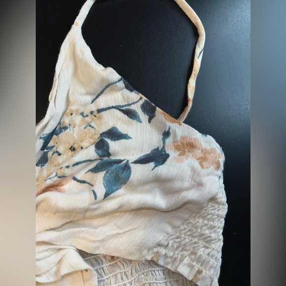 By together collab Floral Tie front Cropped bra style top size Large NWT - Picture 3 of 6